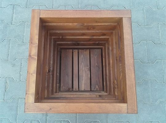 Donice impregnowane, lakierowane, świerk skandynawski